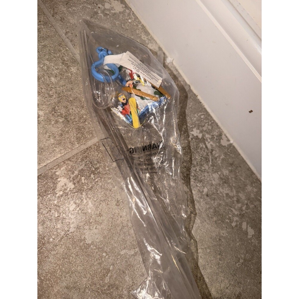 Disney Park Disneyland 2024 Goofy Max Skiing Straw Clip  Christmas Holiday Goofy